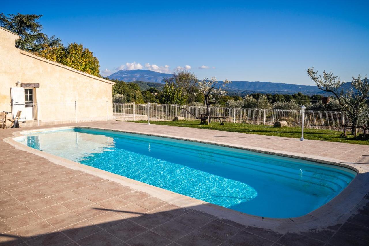 Villa Mas Provencal climatisé avec vue sur le Mont Ventoux à Vaison-la-Romaine Extérieur photo