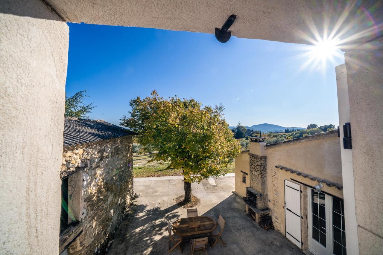 Villa Mas Provencal climatisé avec vue sur le Mont Ventoux à Vaison-la-Romaine Extérieur photo