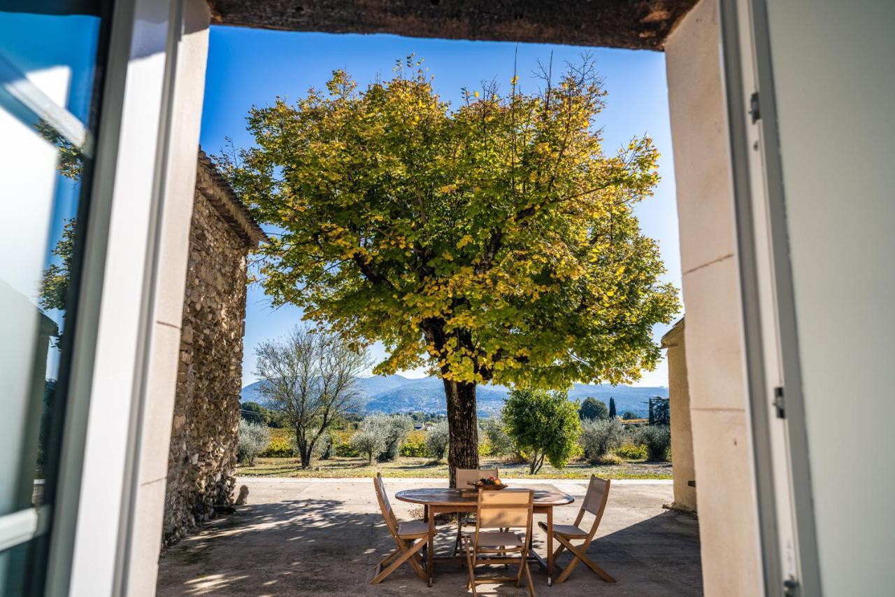 Villa Mas Provencal climatisé avec vue sur le Mont Ventoux à Vaison-la-Romaine Extérieur photo