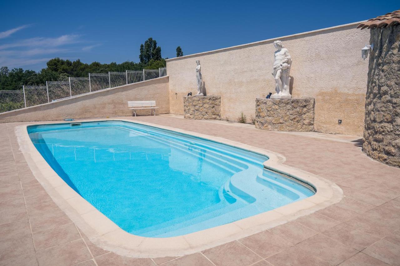 Villa Mas Provencal climatisé avec vue sur le Mont Ventoux à Vaison-la-Romaine Extérieur photo